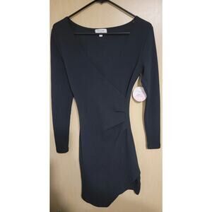 NWT Full Circle Juniors Black Dress Size Small Long Sleeve